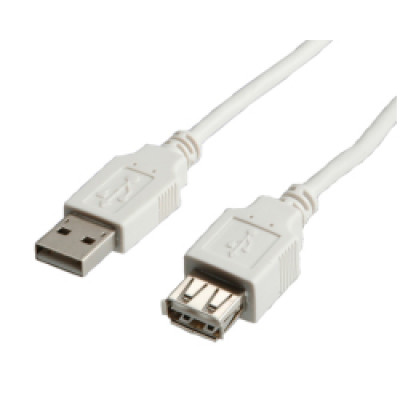Kabel USB2.0 produžni  A-A M/F, 1.8m, bijeli 